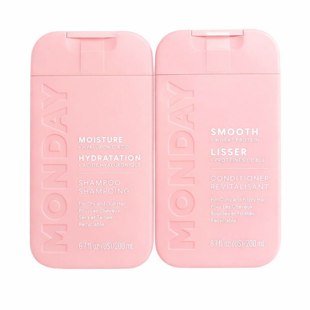 MONDAY Haircare Moisture Shampoo & Smooth Conditioner Bundle NWT